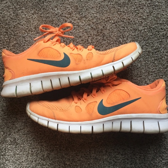 orange nike free run 5.0